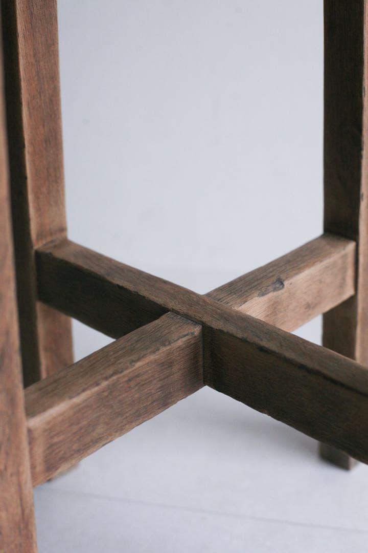 ハイスツール　花台　展示台　無垢材　古家具　カウンターチェア