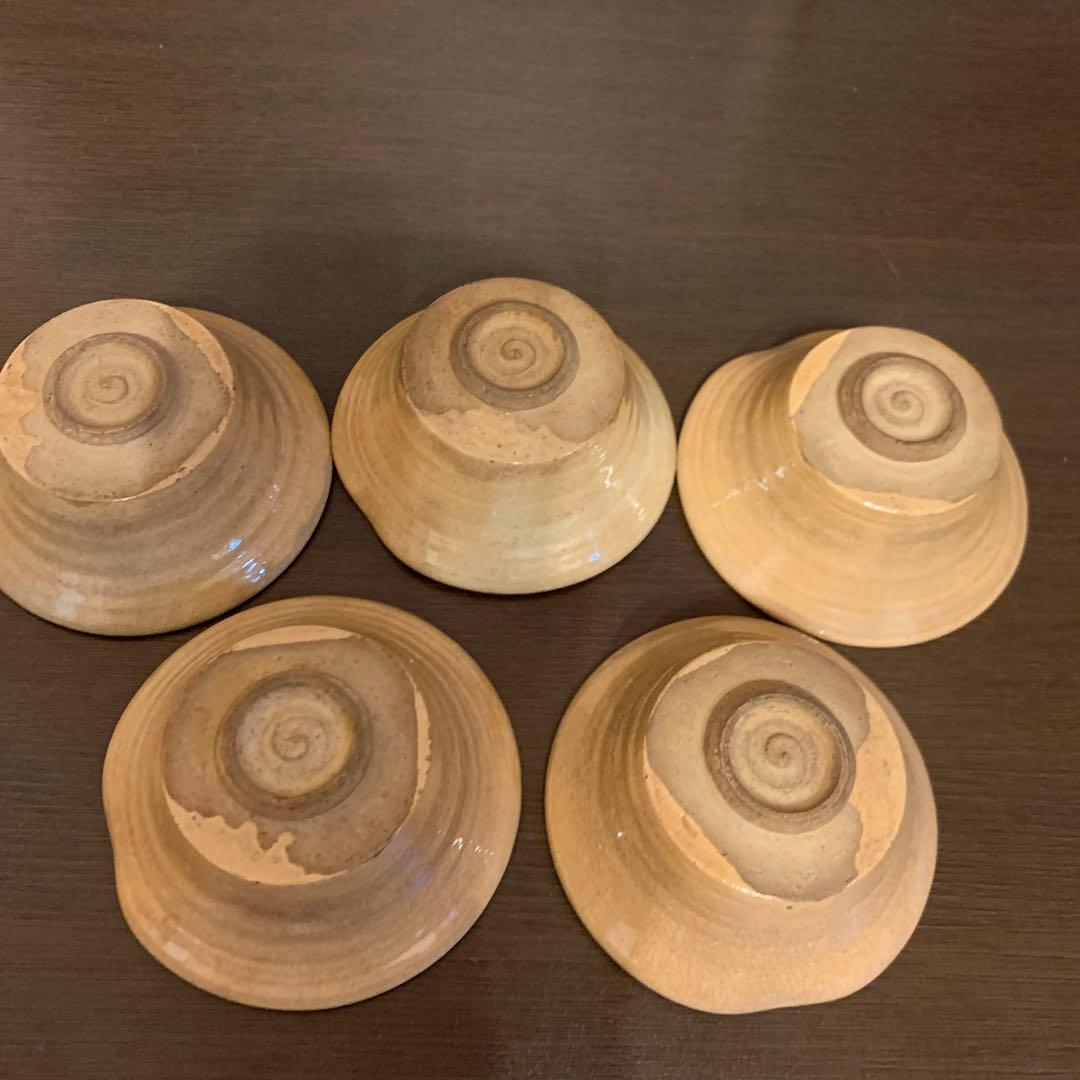 骨董品　萩焼煎茶茶碗　5個組