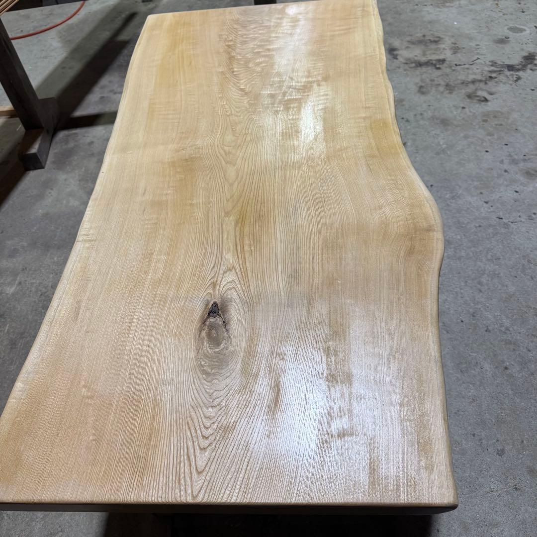 ら*く様 栓　セン　一枚板　ダイニングテーブル　天板のみ ウレタン塗装