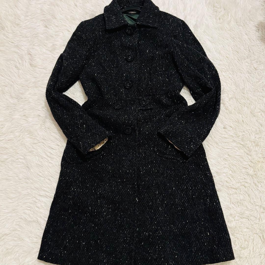 極美品✨マックスマーラウィークエンド　ロングコート40 チャコールグレー