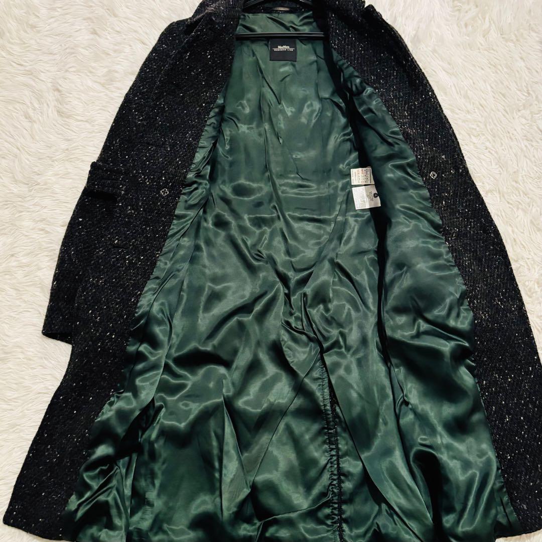 極美品✨マックスマーラウィークエンド　ロングコート40 チャコールグレー