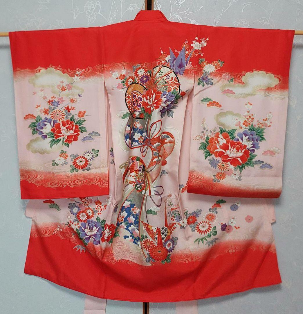 NA140アンティーク子供着物七五三正絹着丈96センチ裄丈46センチ綺麗です