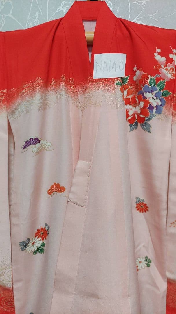 NA140アンティーク子供着物七五三正絹着丈96センチ裄丈46センチ綺麗です