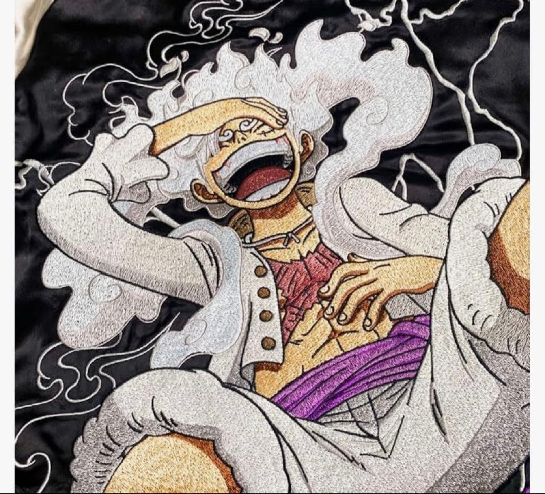 絡繰魂 粋 ワンピース スカジャン ルフィ ヒトヒトの実 ONEPIECE