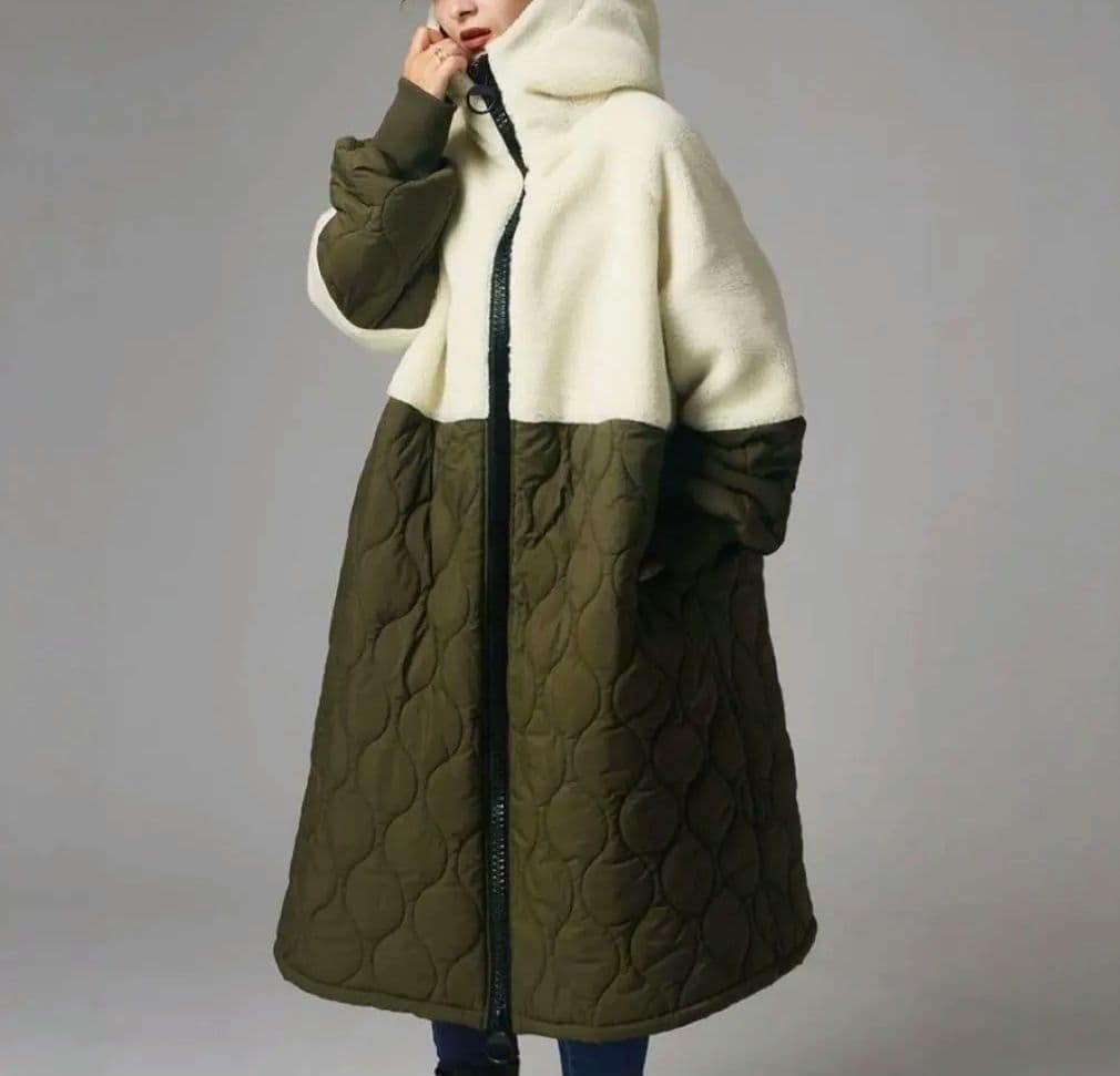 『最終お値下げ‼️』BIGファスナー レディースロングアウター