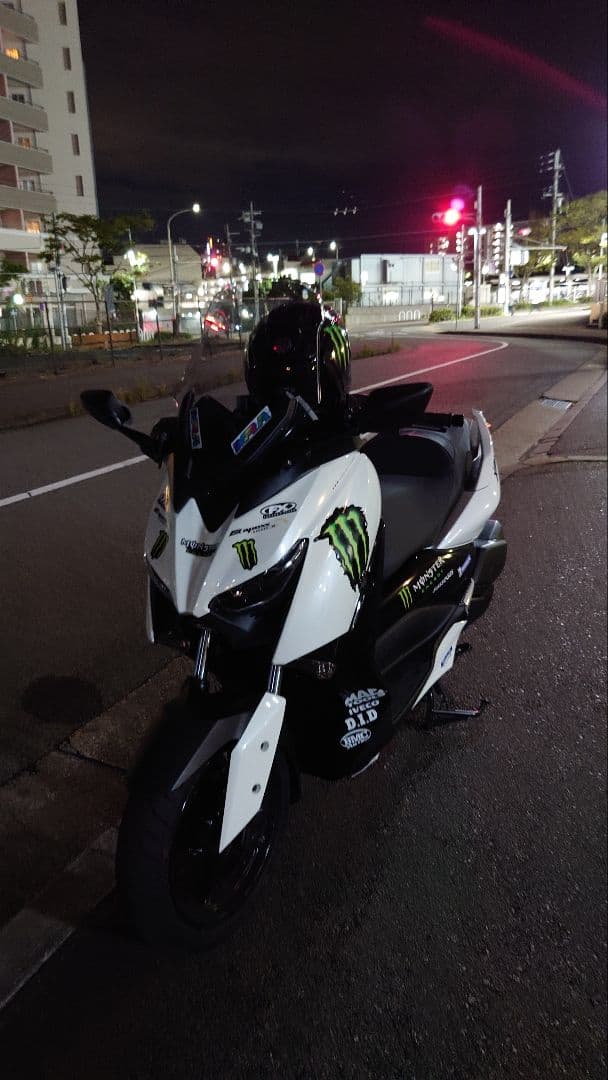 dimotiv xmax用　ミラー移設ブラケット　yzfr25純正ミラー