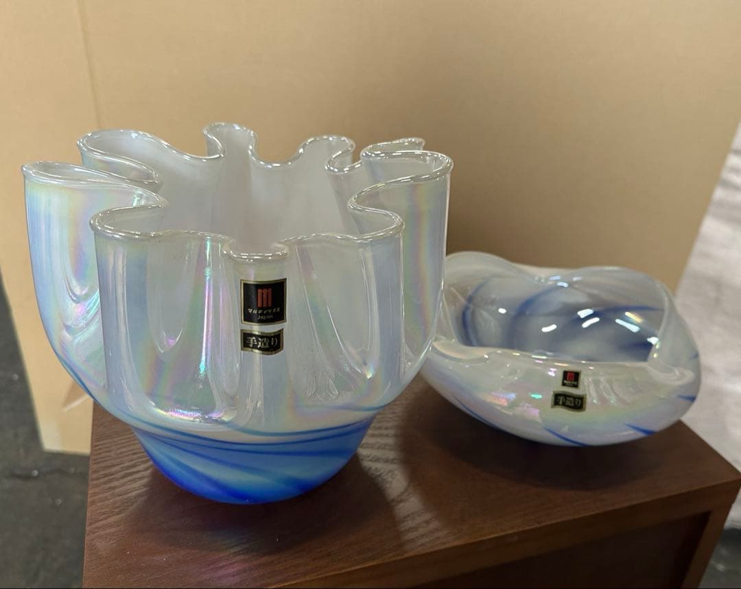 花瓶　花器　モダン　グラデーション　ガラス　マルティグラス