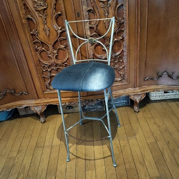 ヴィンテージ シャビー アイアン ハイチェア 椅子 いす イス インダストリアル