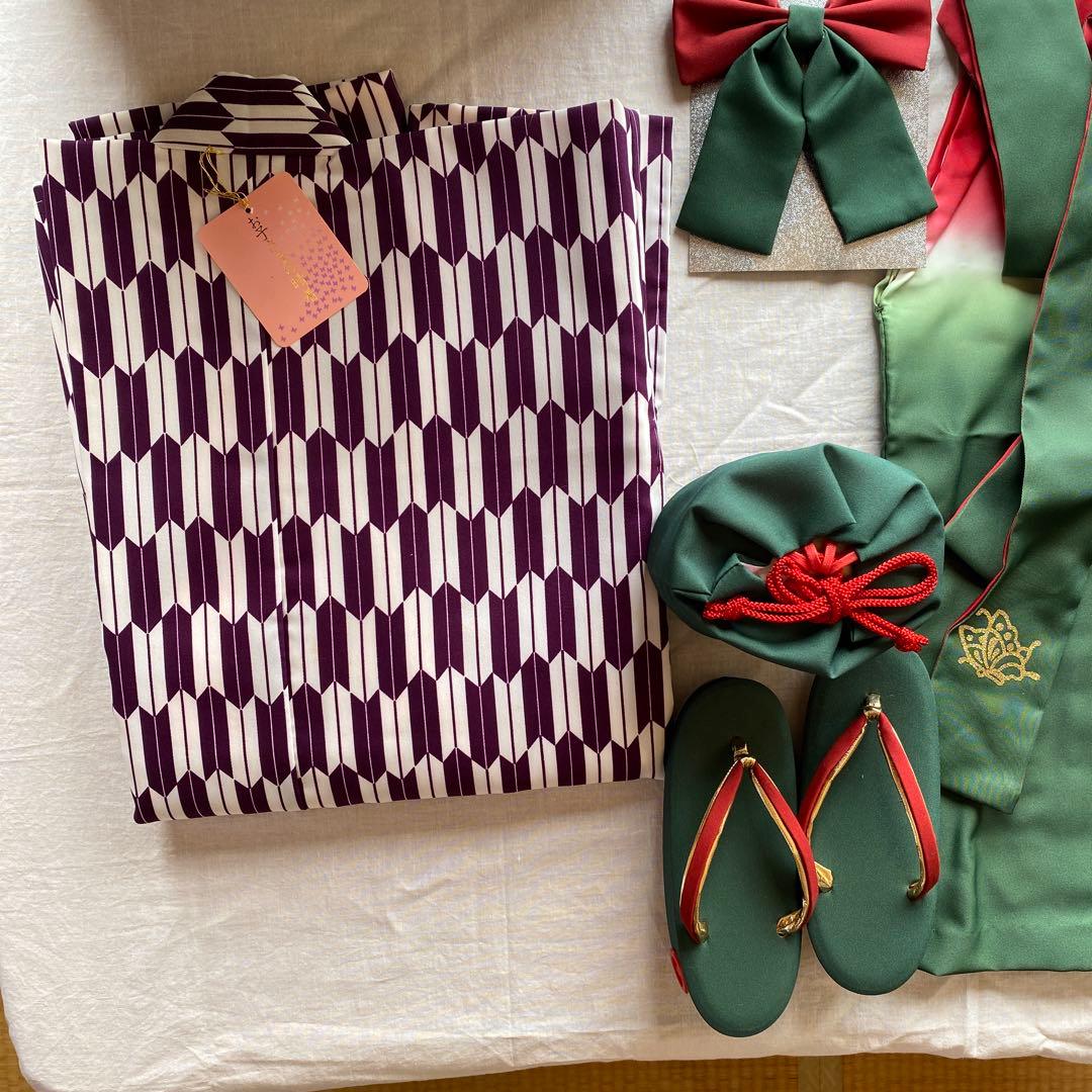 子供用／女児／袴セット／5点