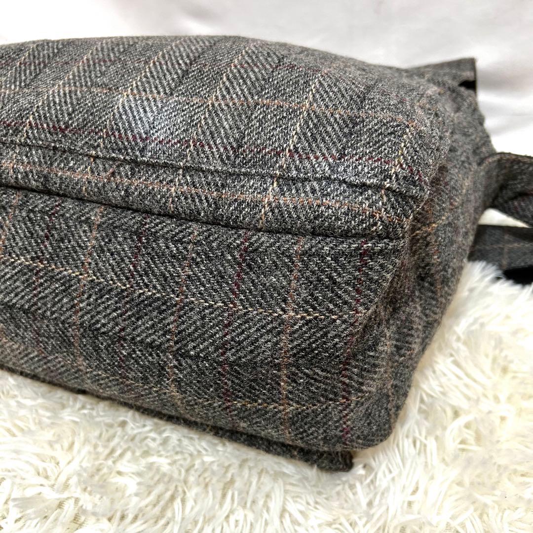 Porter ハリスツイード　ショルダーバッグ　メッセンジャーバッグ　ウール
