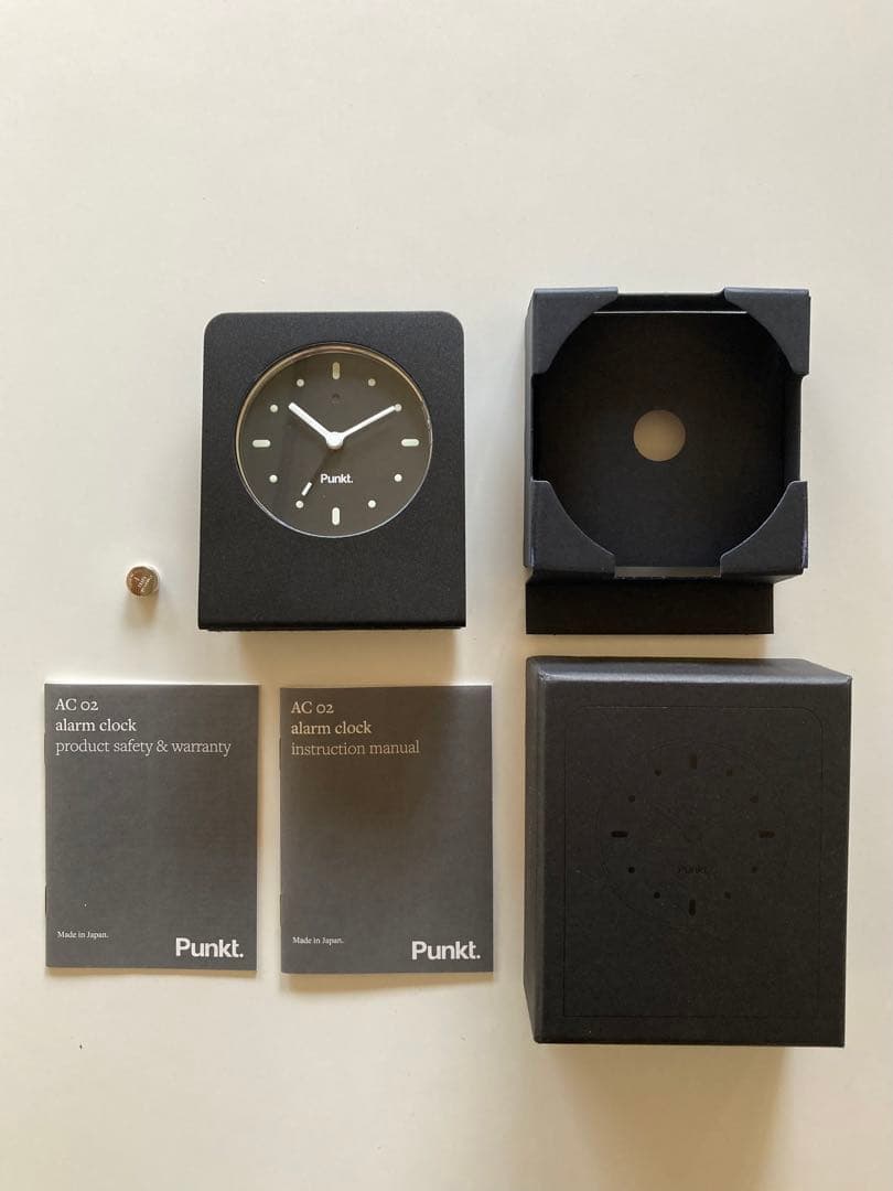 Punkt. AC02 置時計 ブラック