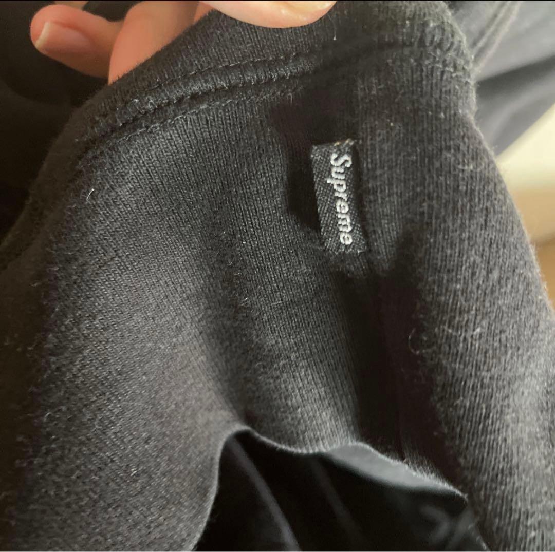 Supreme Sロゴブラックパーカー
