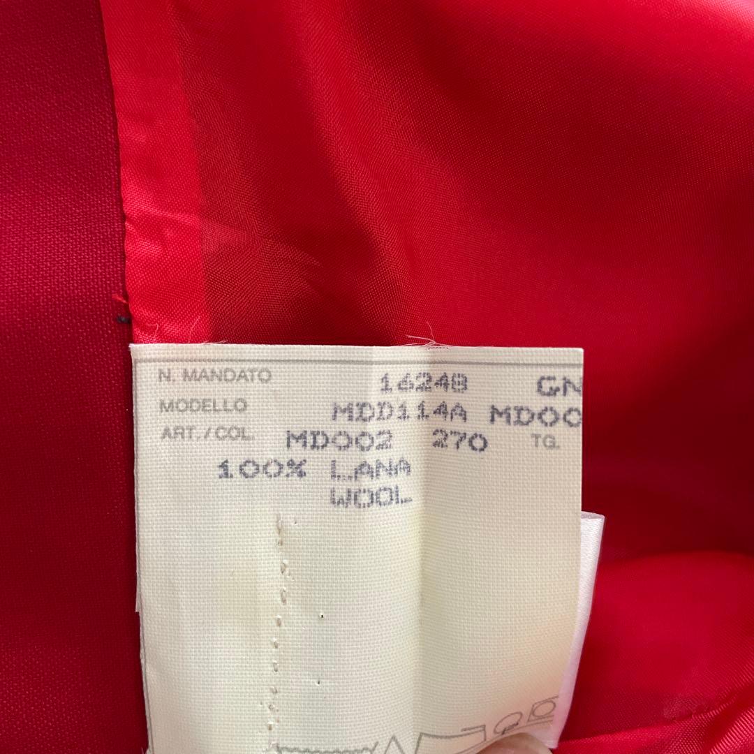 b*様 ALEXANDER MCQUEEN 赤 ハイウエスト ミモレ丈スカート