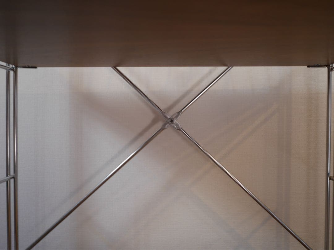 【送料込み】無印良品ステンレスユニットシェルフウォールナット※カゴなし※