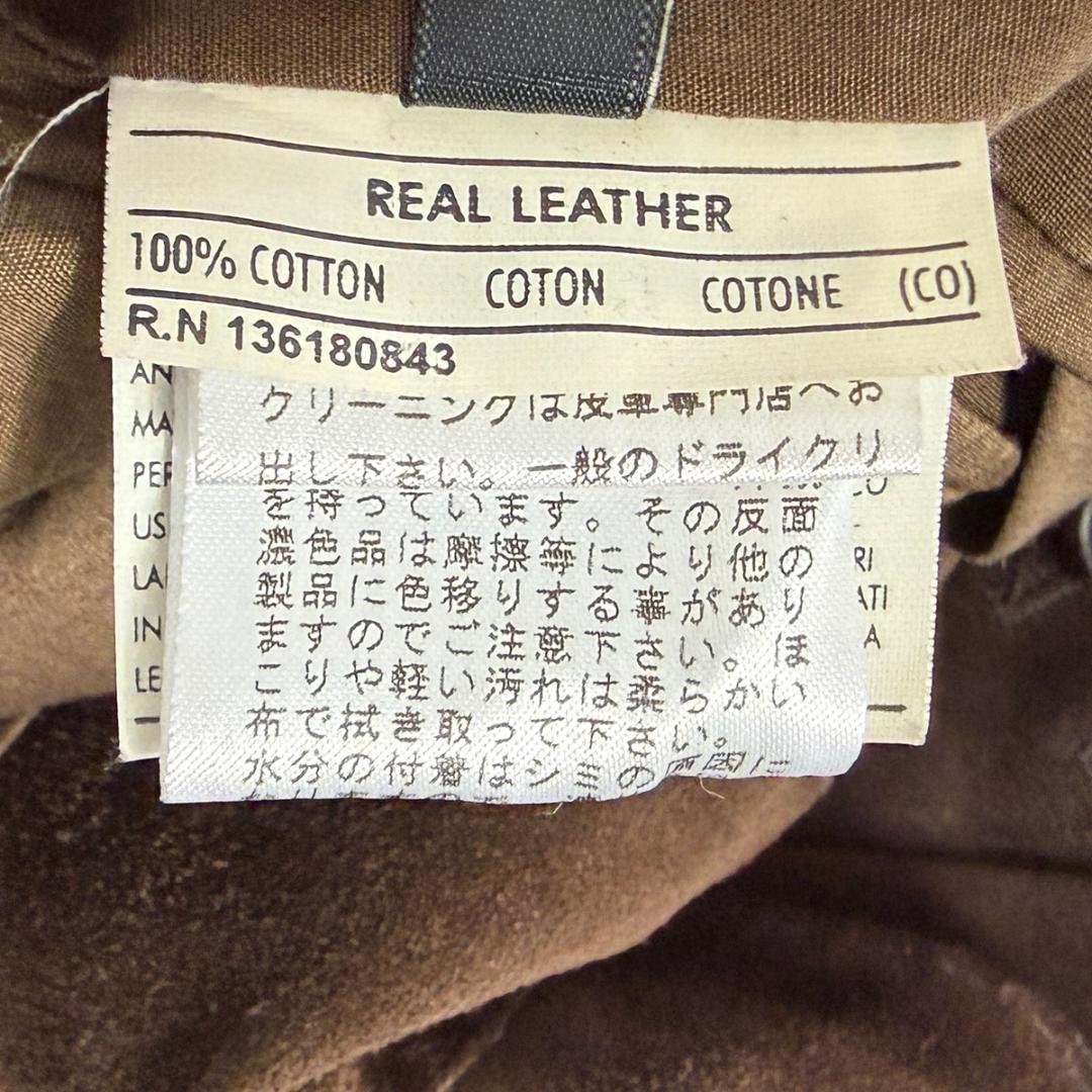 J6287 美品 サルヴァトーレフェラガモ スエードテーラードジャケット 茶48