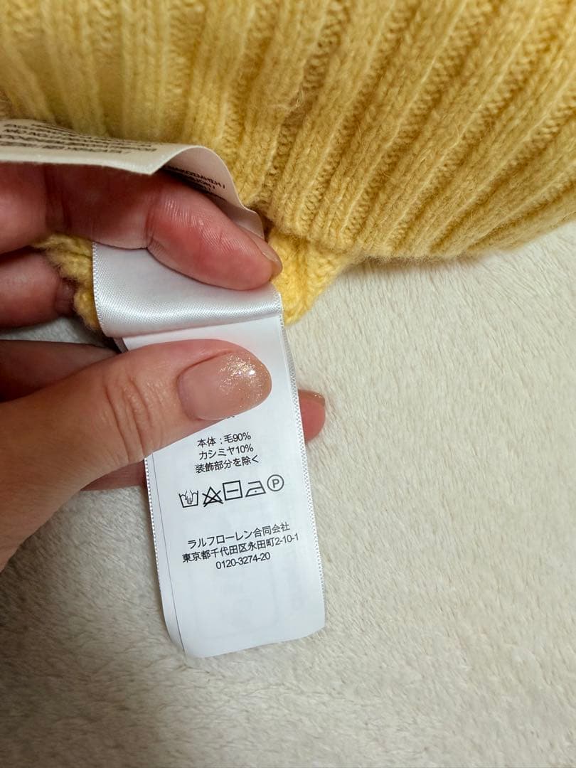 Polo Ralph Lauren 半袖ニット XS ウール、カシミア