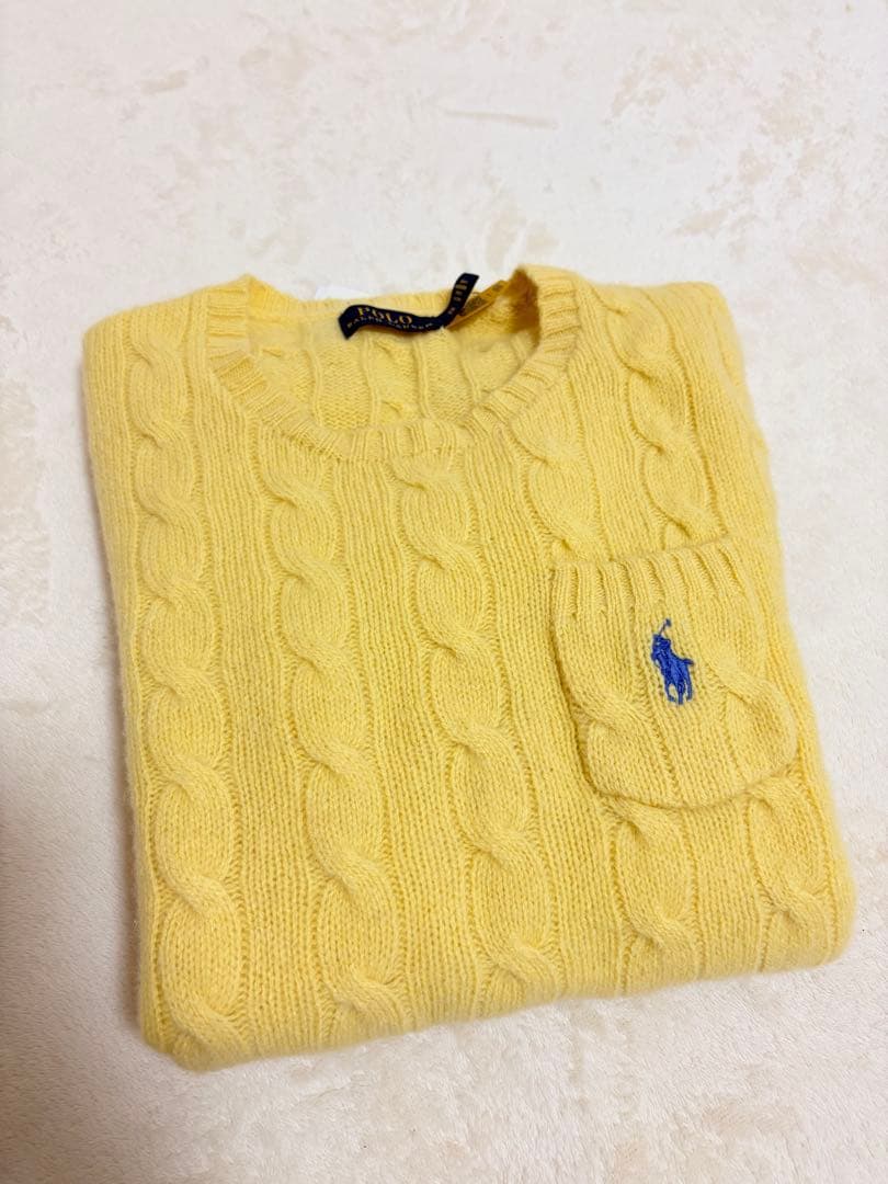 Polo Ralph Lauren 半袖ニット XS ウール、カシミア