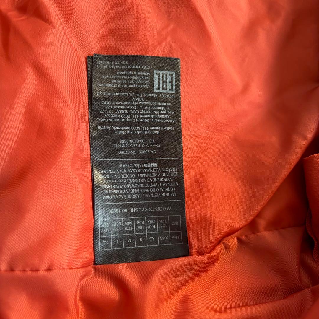 BURTON バートン　ゴアテックス　スノボウェア　オレンジ　S