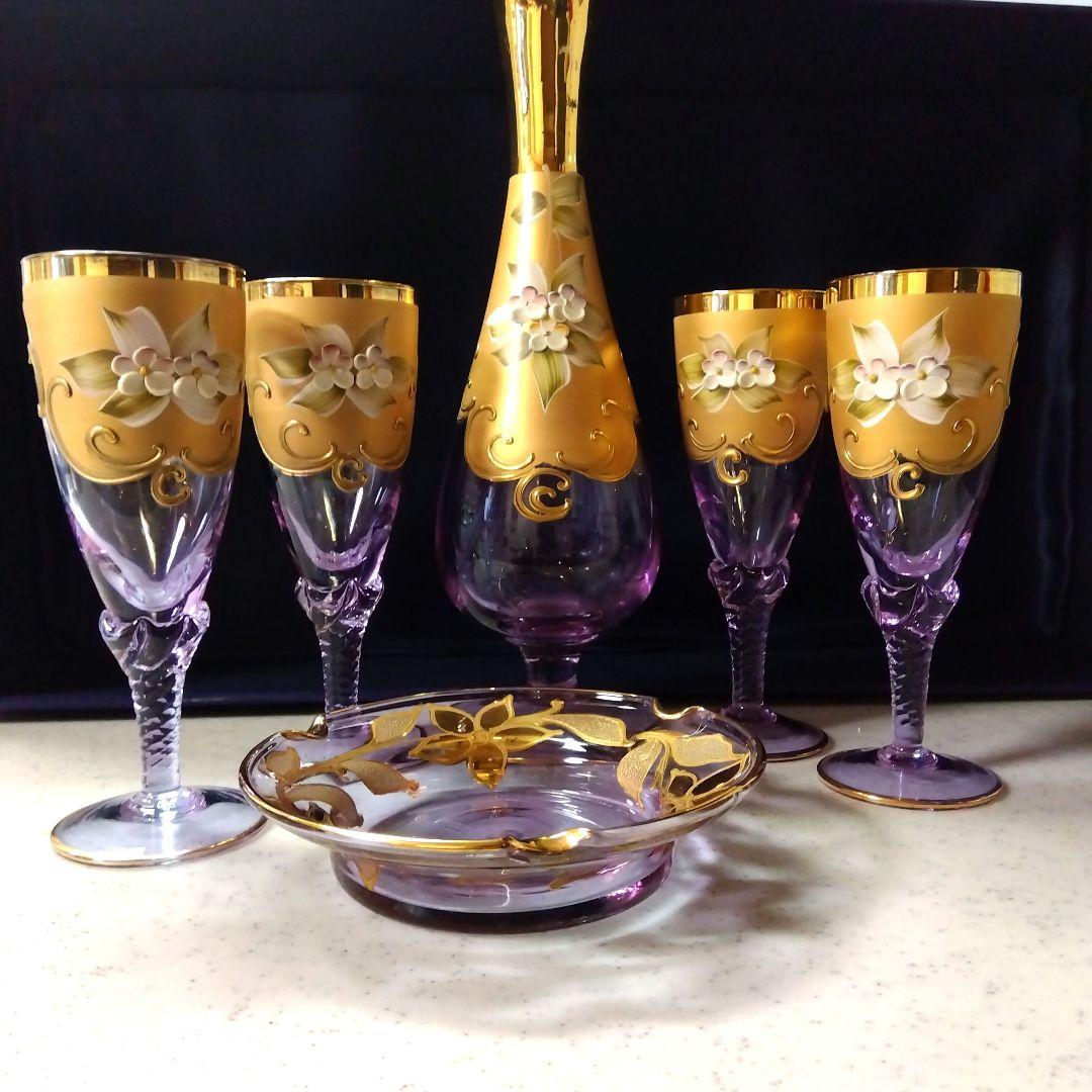 ベネチエアグラスセット　イタリア製