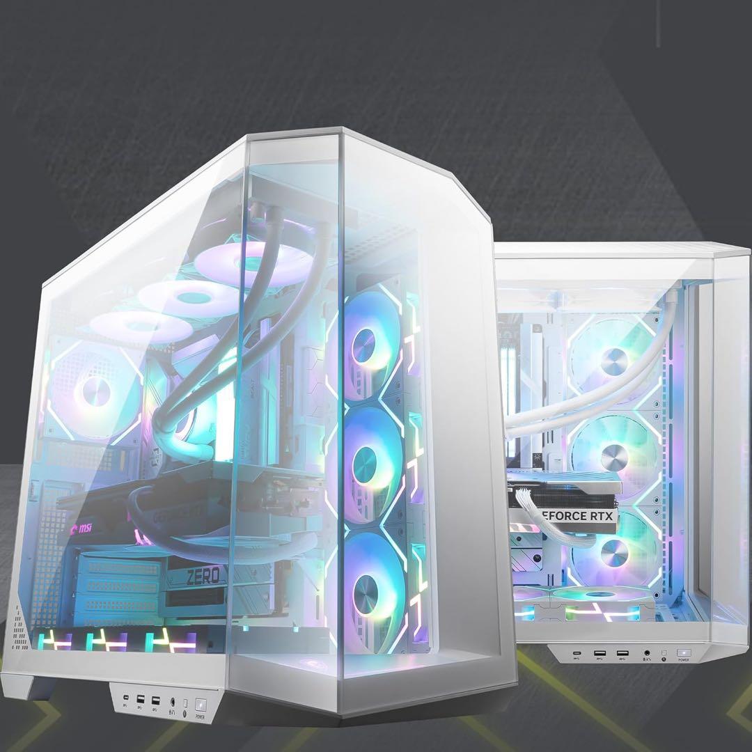 MSI MAG PANO 100L PZ/ホワイト　ゲーミングPC ケース
