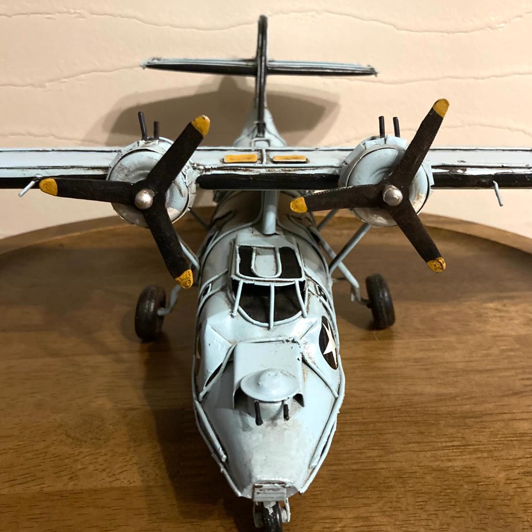 PBY カタリナ 飛行艇 ブリキ インテリア 置物 おもちゃ プラモデル 模型