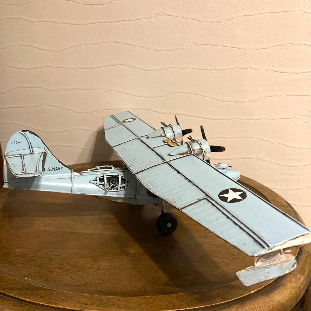 PBY カタリナ 飛行艇 ブリキ インテリア 置物 おもちゃ プラモデル 模型