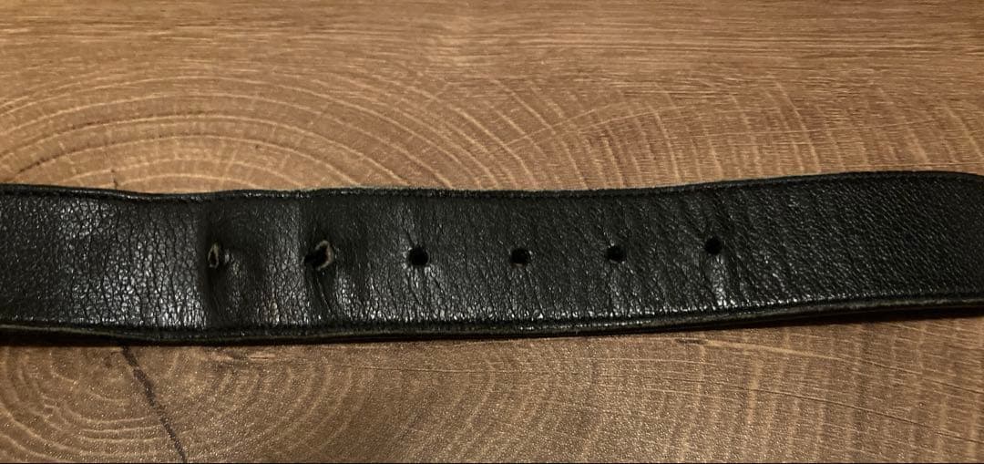 値下げ　ブルガリ　ベルト　黒　中古　希少　BVLGARI レア