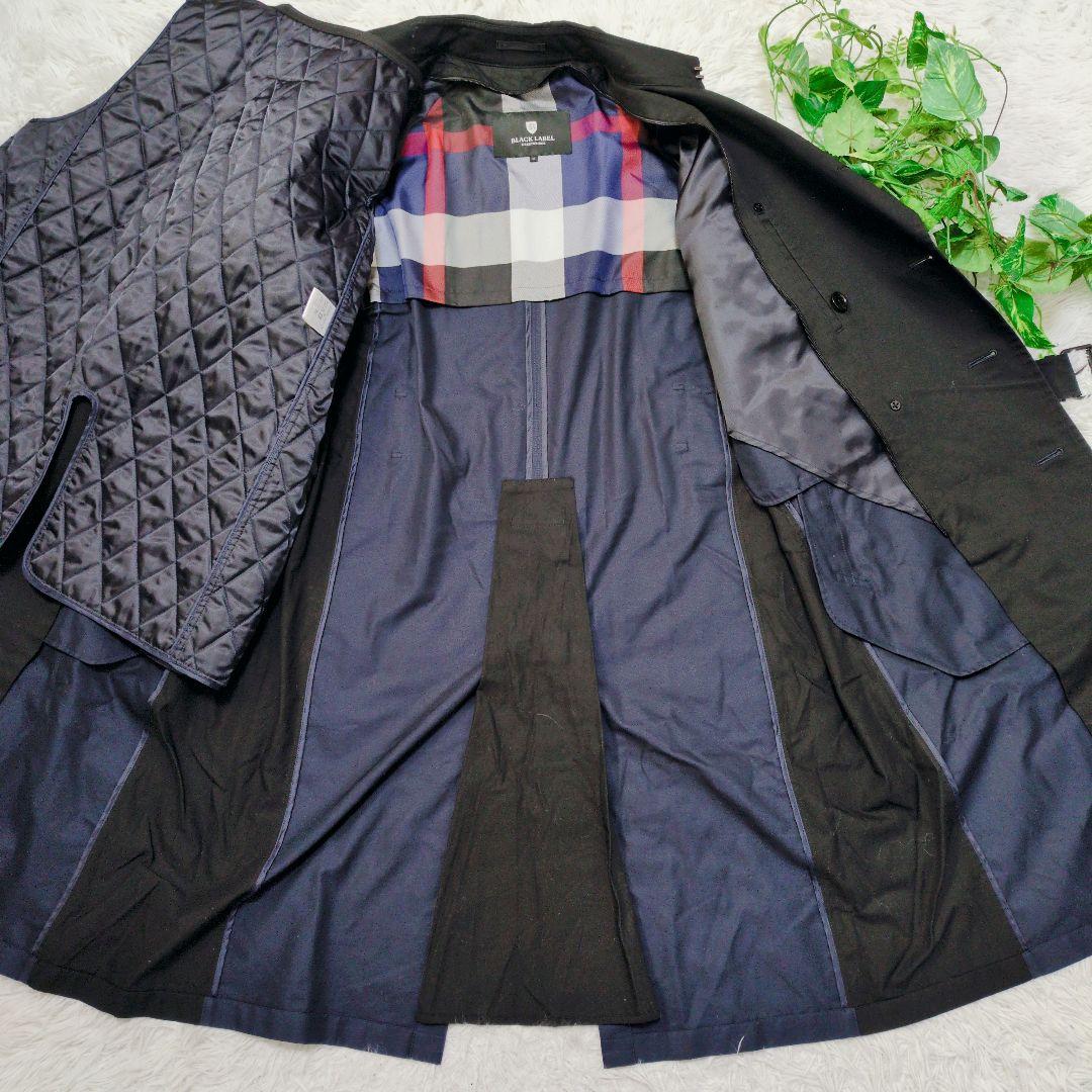 ■極美品・希少■ブラックレーベルクレストブリッジ トレンチコート バイカラー