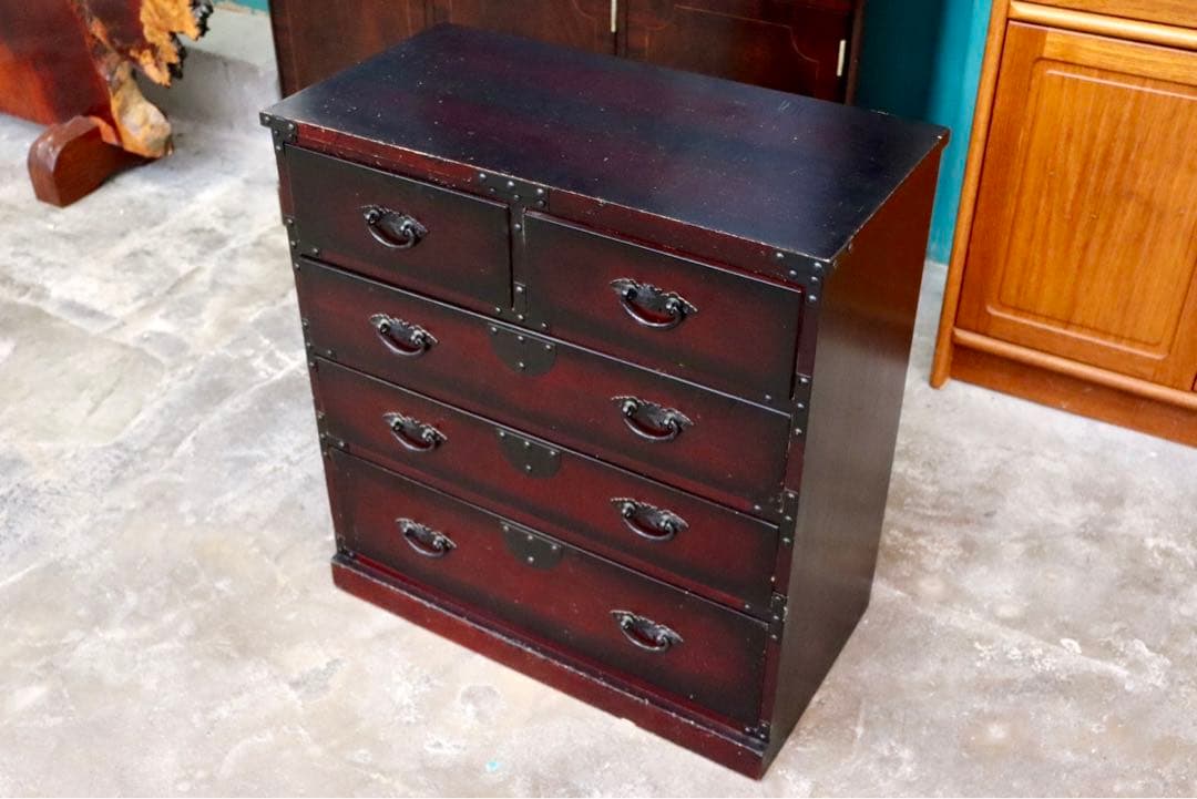 GMIK382D○時代箪笥 和家具 和モダン 和室 座敷 古民家 チェスト 整理