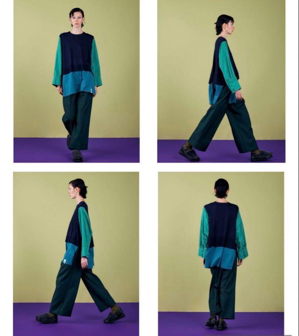ENFOLD エンフォルド　LAYERED PULLOVER