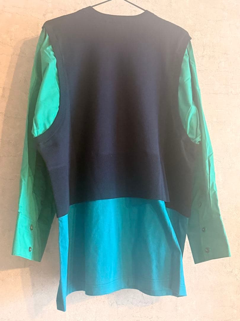 ENFOLD エンフォルド　LAYERED PULLOVER