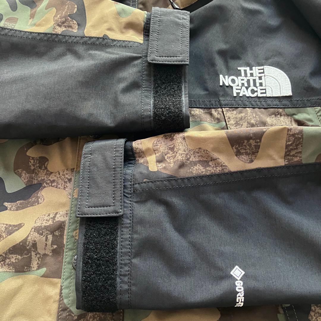 【極美品】THE NORTH FACE／GORE-TEX 迷彩カモ×ブラックXL
