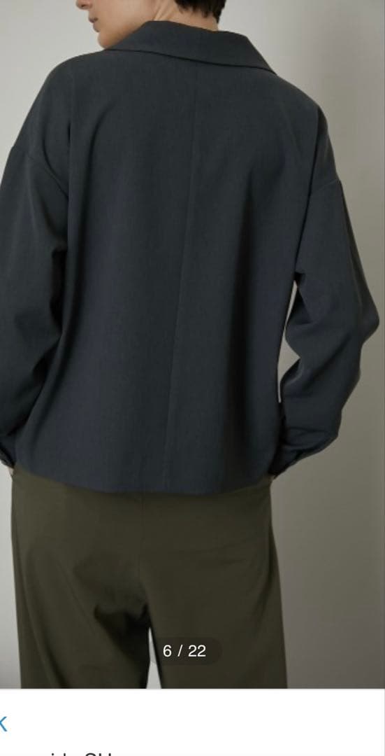 近年モデル　RIM.ARK　（38）　Collar loose wide シャツ