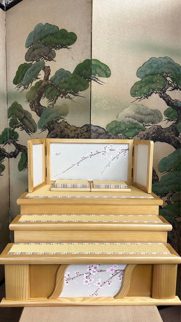 新品、伝統工芸品木目込雛人形セット