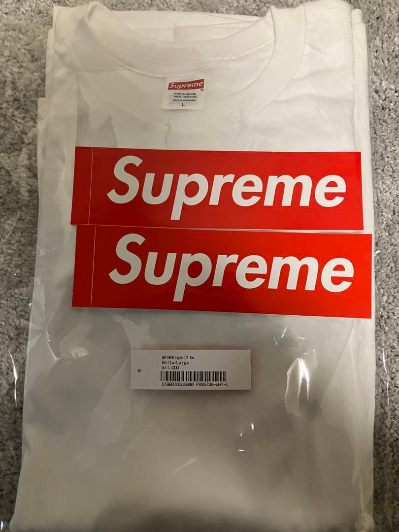 Supreme x ANTIHERO Eagle L/S Tee ホワイト L