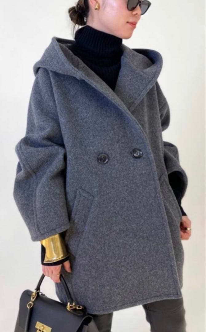 AP STUDIO ライトモッサフードコート　グレー