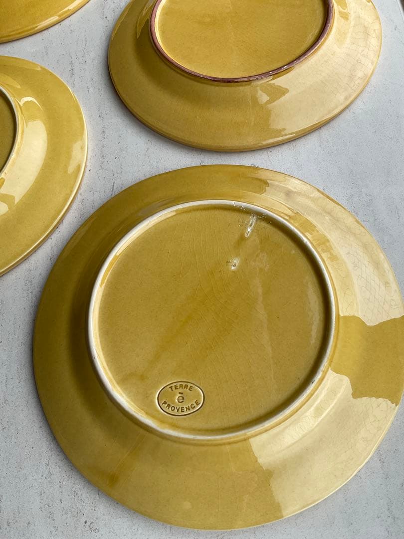 TERRE E PROVENCE フランス製　ハンドペインティング　お皿　7枚