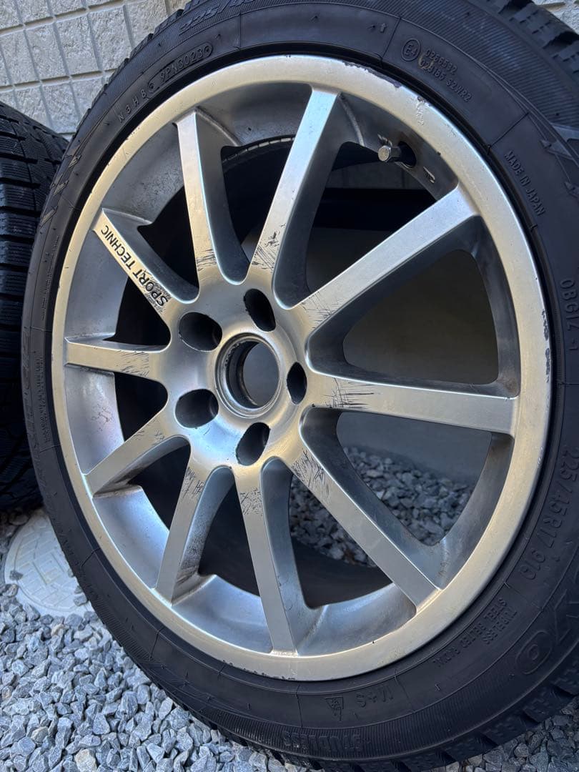 引き取り限定VWゴルフ7 スタッドレス ホイール付 17インチ 2023年製