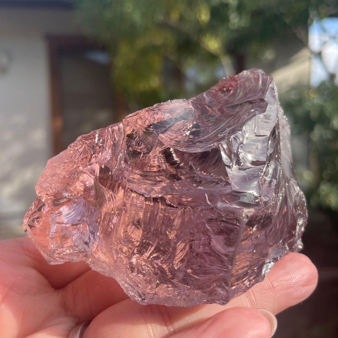 お値下げ　アンダラクリスタル 　希少ローズドフランス　267g