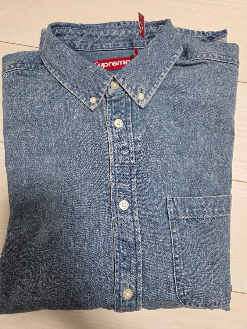 トップス Supreme Applique Denim Shirt Indigo 25fw