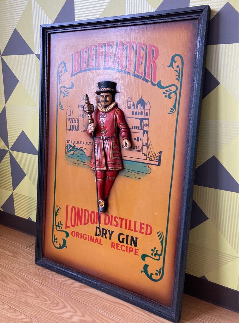 アンティーク 木製 看板 レトロ イギリス 額縁 フレーム 雑貨 バー ガレージ
