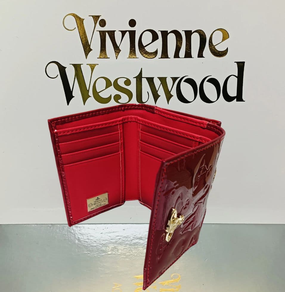 【新品】Vivienne Westwood 3つ折り財布 エナメル 赤 正規品