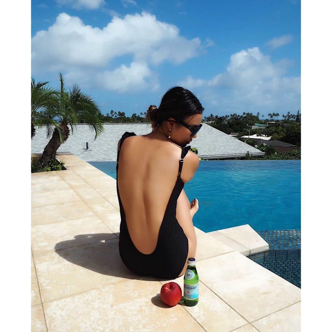 ピンキーMonamour モナム Back open bathing