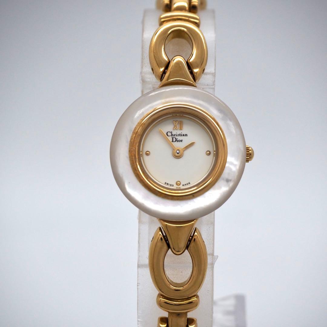 20 稼働【美品】Dior時計　チェンジベゼル　箱付き　デッドストック　ゴールド