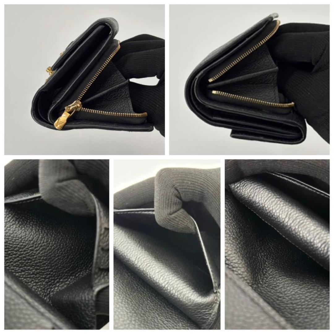 大人気 現行 極美品 ルイヴィトン アンプラント メティス 三つ折り財布 黒