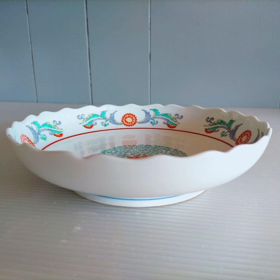 【美品】小畑柿右衛門 有田焼 仁和窯 大皿 22cm 深皿
