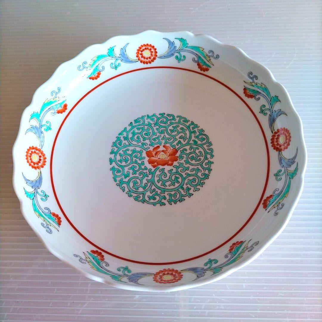 【美品】小畑柿右衛門 有田焼 仁和窯 大皿 22cm 深皿