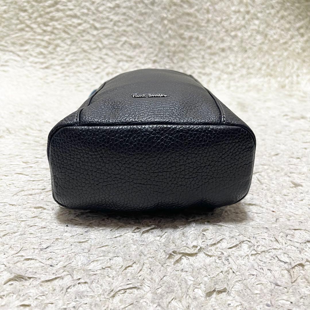 【美品】ポールスミス　ボディバッグ　ショルダーバッグ　メンズ　レザー　黒