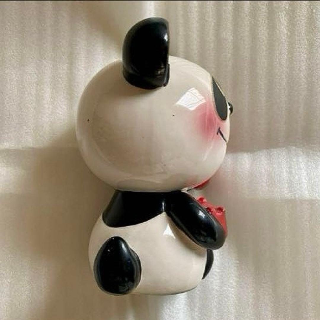昭和レトロポップ 内藤ルネ　赤電話のパンダ　貯金箱