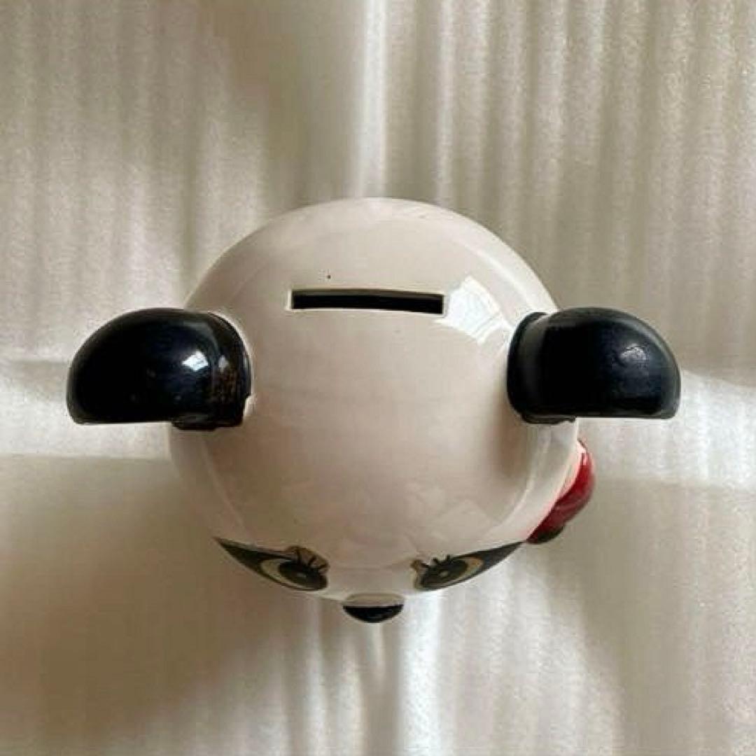 昭和レトロポップ 内藤ルネ　赤電話のパンダ　貯金箱